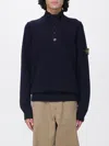Stone Island Premium Wool Blend Sweater In Blue
