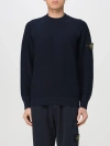 Stone Island Wool Sweater In Blue