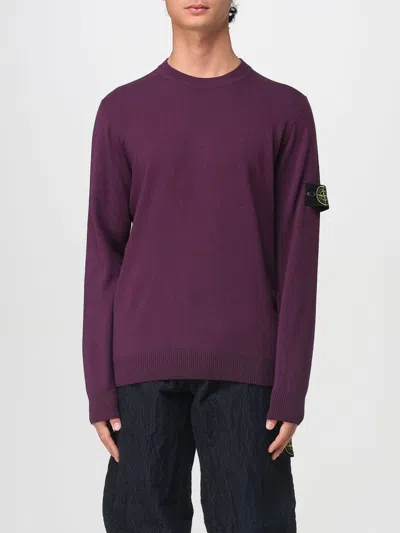 STONE ISLAND SWEATER STONE ISLAND MEN COLOR BURGUNDY,431854050