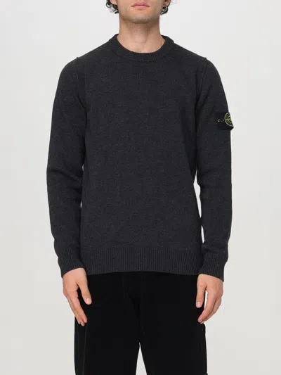 Stone Island Sweater  Men Color Charcoal In Charcoal