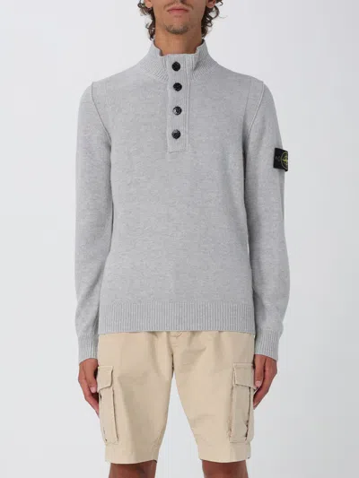 Stone Island Sweater  Men Color Charcoal In Gray