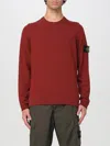 Stone Island Compass-badge Sweater In Kupferrot
