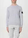 Stone Island Long Sleeve Crew Neck Sweater In Purple