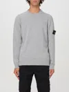 Stone Island Sweater  Men Color Grey In Polvere Melange