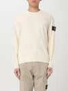 Stone Island Crewneck Sweatshirt In Ivory
