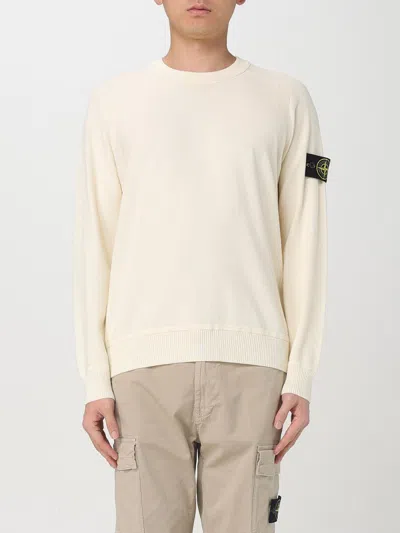 STONE ISLAND SWEATER STONE ISLAND MEN COLOR IVORY,424680044