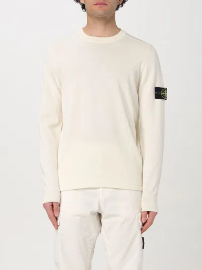 STONE ISLAND SWEATER STONE ISLAND MEN COLOR IVORY,424681044