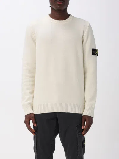 STONE ISLAND SWEATER STONE ISLAND MEN COLOR IVORY,H16845044