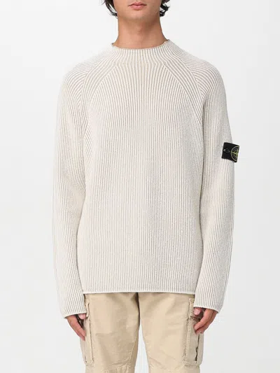 STONE ISLAND SWEATER STONE ISLAND MEN COLOR IVORY,H22126044
