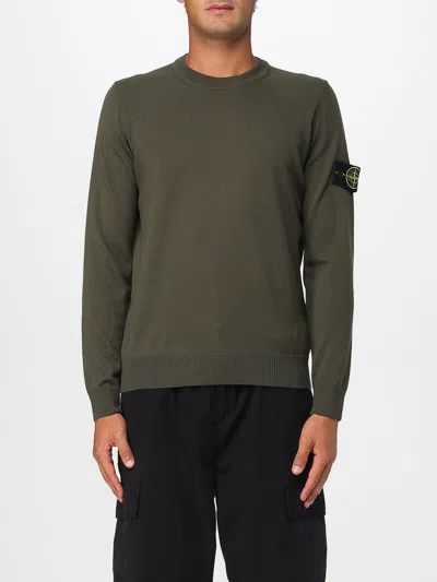 STONE ISLAND SWEATER STONE ISLAND MEN COLOR MILITARY,431854055