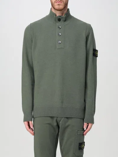 Stone Island Sweater  Men Color Moss Green In Moosgrün