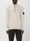 Stone Island Compass-badge Wool Blend Jumper In Natural