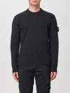 Stone Island Wool Blend Crewneck Sweater In Blue