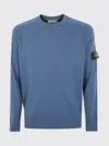Stone Island Logo Badge Sweatshirt Blue