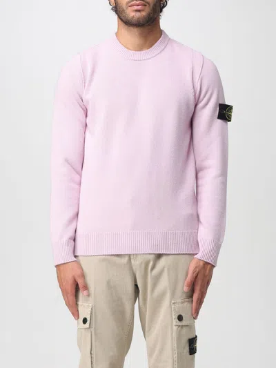 STONE ISLAND SWEATER STONE ISLAND MEN COLOR PINK,H16845010