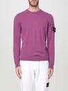 Stone Island Compass-badge Sweater In Violett