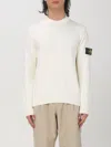 Stone Island Compass-badge Sweater In Weiss