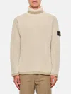 Stone Island Wool Sweater In Weiss
