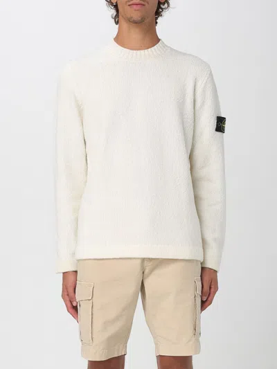 STONE ISLAND SWEATER STONE ISLAND MEN COLOR YELLOW CREAM,431859090