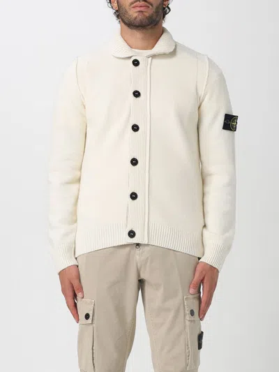 Stone Island Sweater  Men Color Yellow Cream In White