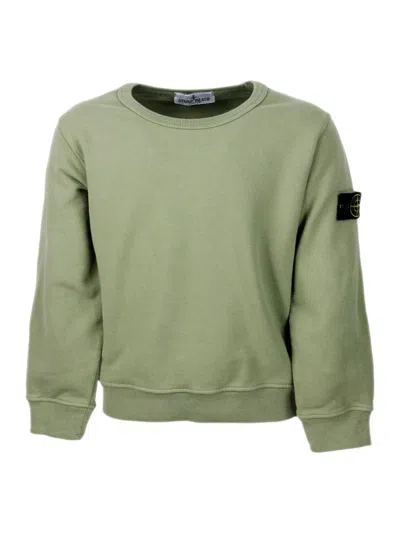 Stone Island Kids' Sweater In Verde Menta