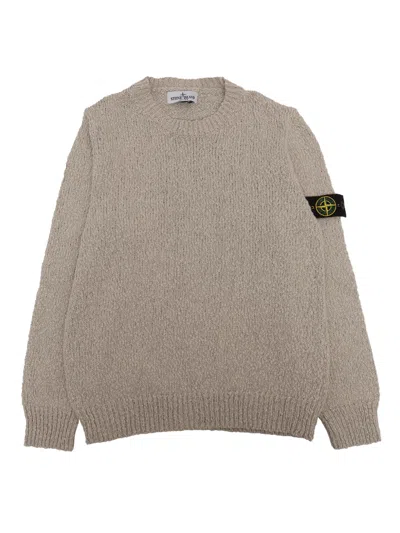 Stone Island Kids' Sweater In White