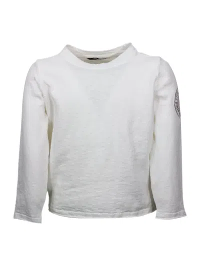 Stone Island Kids' Sweater In White