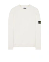 Stone Island Wool Blend Sweatshirt With Iconic Logo Patch And Timeless Design In White
