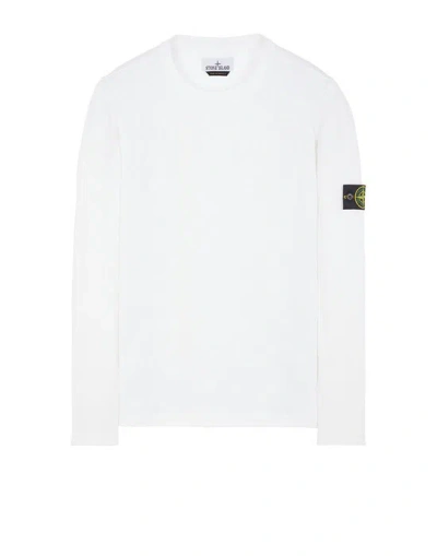 STONE ISLAND STONE ISLAND SWEATER WHITE COTTON, POLYAMIDE