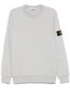 Stone Island Compass Badge Sweatshirt In Gray