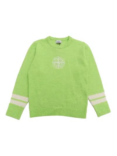 Stone Island Kids' Sweater In Yellow