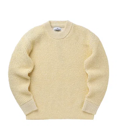 Stone Island Sweater In Yellow
