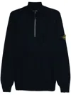 Stone Island Men's Ls Polo T-shirt In Blue