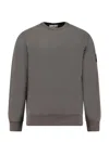 Stone Island Organic Cotton Sweatshirt In Gray