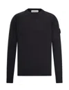 Stone Island Cotton Sweatshirt In Black