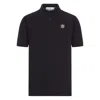 Stone Island Black Piquet Polo Shirt