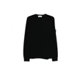 Stone Island Organic Cotton Crewneck Sweatshirt In Black