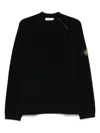Stone Island Fancy Yarn Crewneck Jumper With Brushed Texture