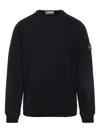 Stone Island Cotton Sweatshirt In Black