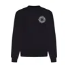 Stone Island Oversized-fit Crewneck Sweatshirt With Outline Compass Print In Black