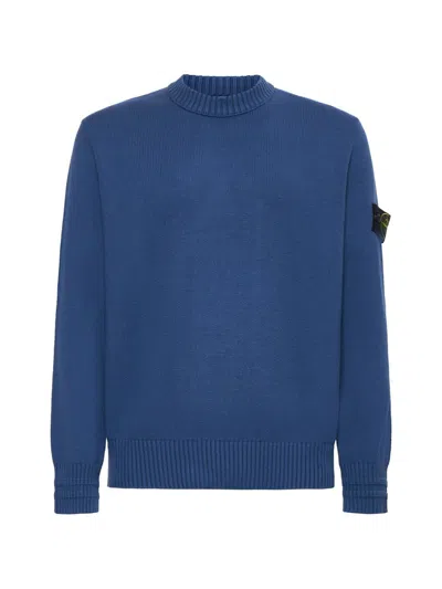 Stone Island Sweaters In Air Force Blue