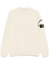 Stone Island Logo Sweatshirt In Beige