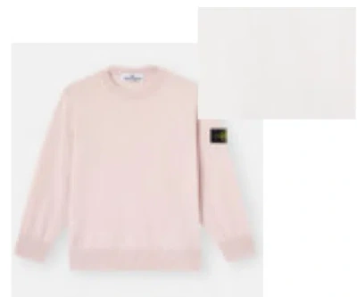 Stone Island Sweaters Beige In Pink