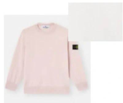 Stone Island Sweaters Beige In Pink