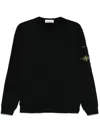 Stone Island Logo Sweatshirt In Black