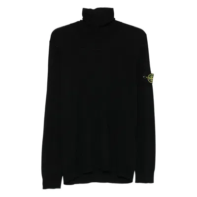 Stone Island Sweaters In Black