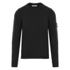 Stone Island Cotton Sweatshirt In Black