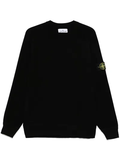 Stone Island Pure Cotton Clothing Sweaters In Black