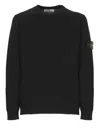 Stone Island Stretch Cotton Fleece In Black
