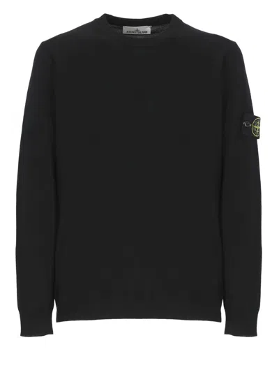 Stone Island Sweaters In Black